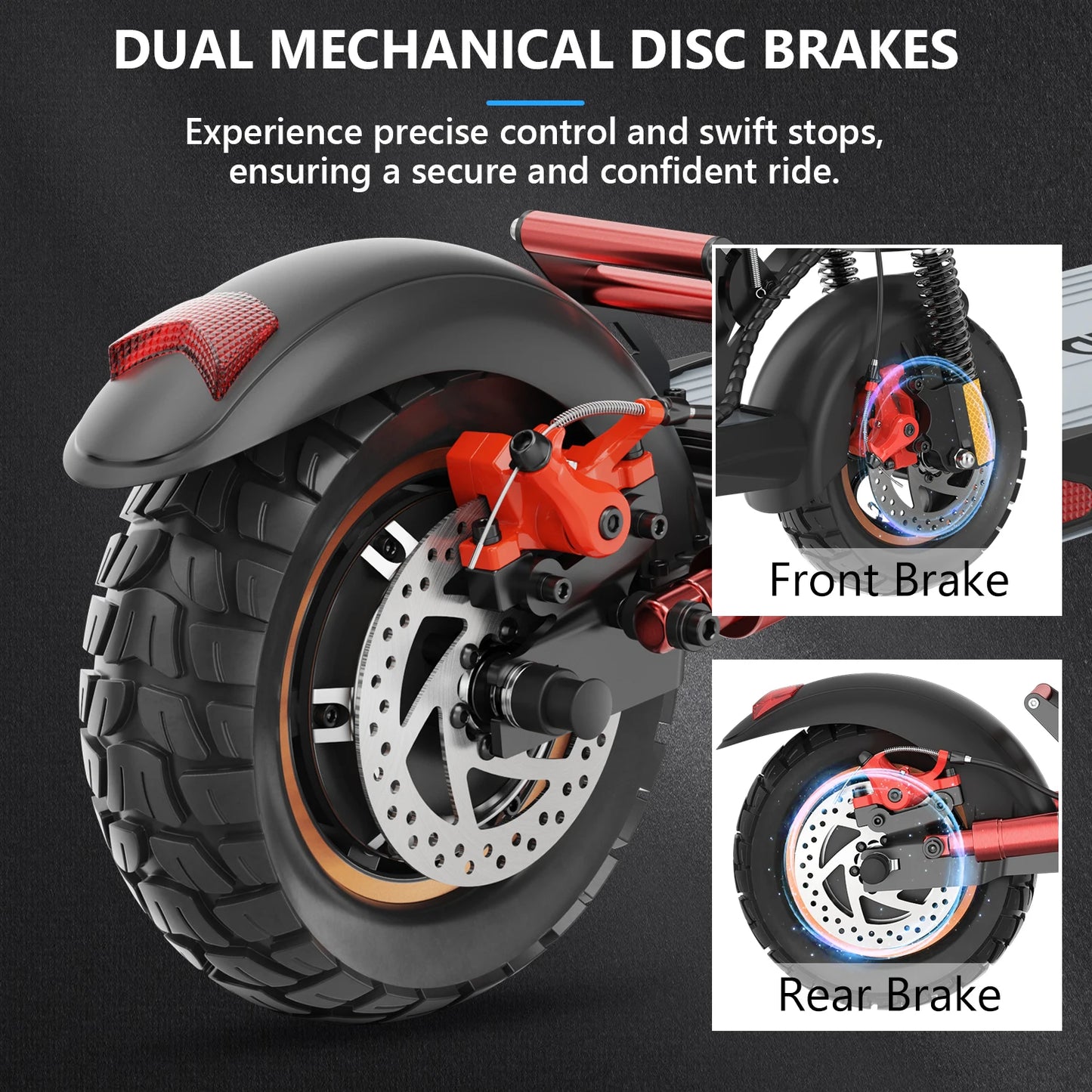 Electric Folding Scooter 800W 48V All Terrain EScooters