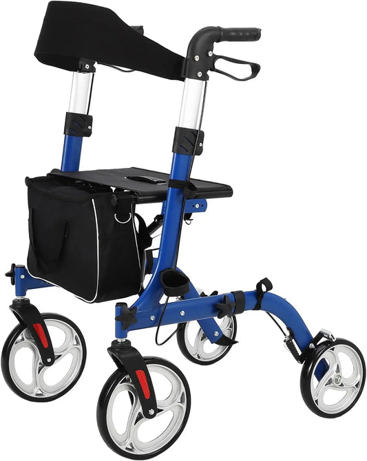 Faitaliicy 2 In 1 Folding Walker And Wheelchair Rollator
