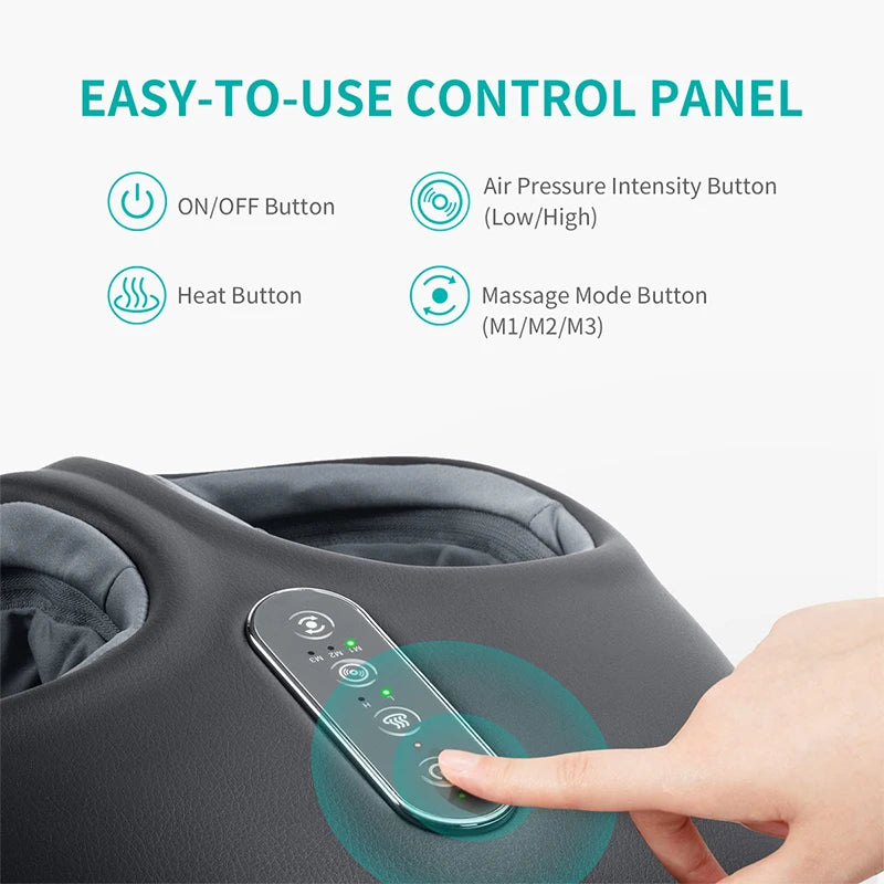 Nekteck Shiatsu Foot Massager With Heat and Air Compression