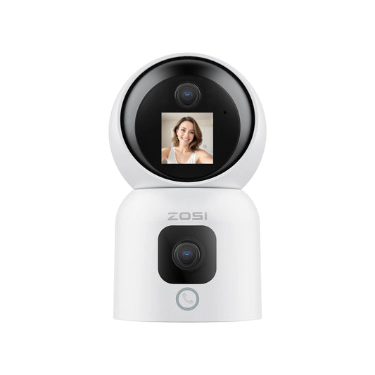 ZOSI 6MP Dual Lens Indoor IP Camera With Two-Way Video