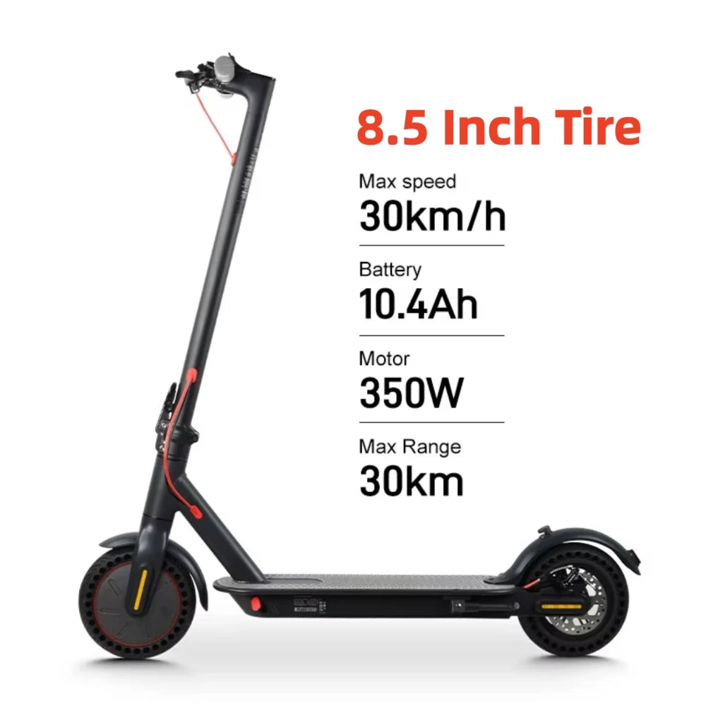 Mankeel MK085 Pro Electric Scooter 350W Dual Shock Absorption 36V 10.4Ah APP Smart Control Foldable E Scooter 25-30km Long Range
