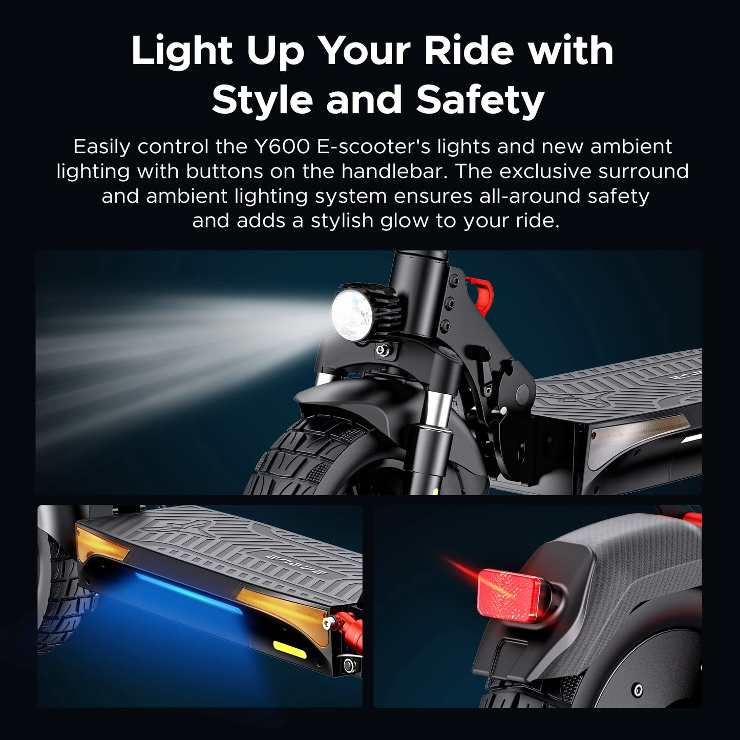 ENGWE 830W Peak Folding Electric Scooter Y600 All Terrain