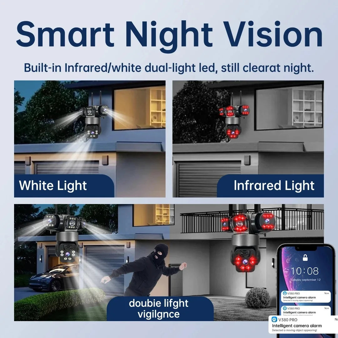 Cugo WiFi PTZ Outdoor Solar IP Camera 15MP Battery