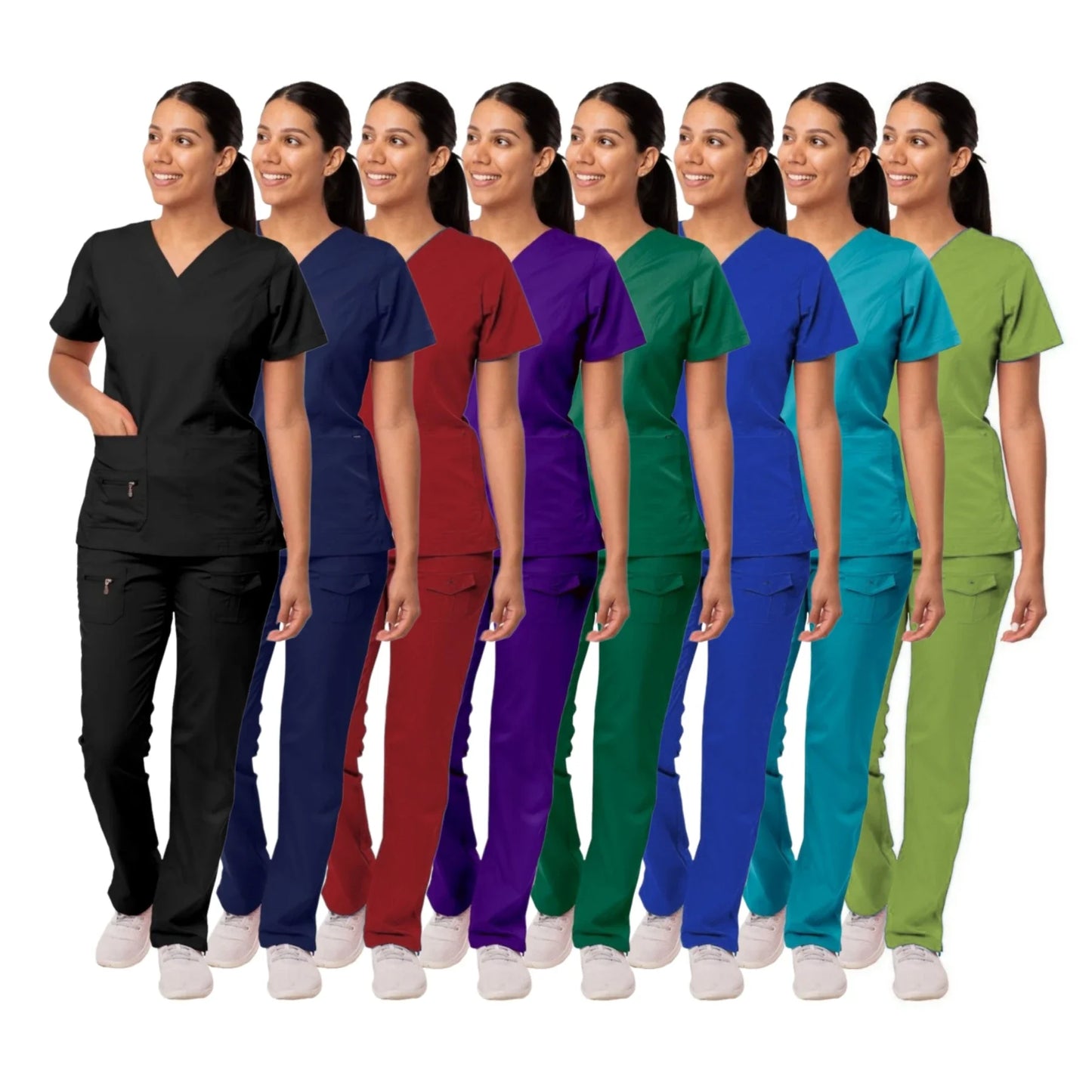 MERTRAWCN Women Surgical Scrubs Set Medical Uniform
