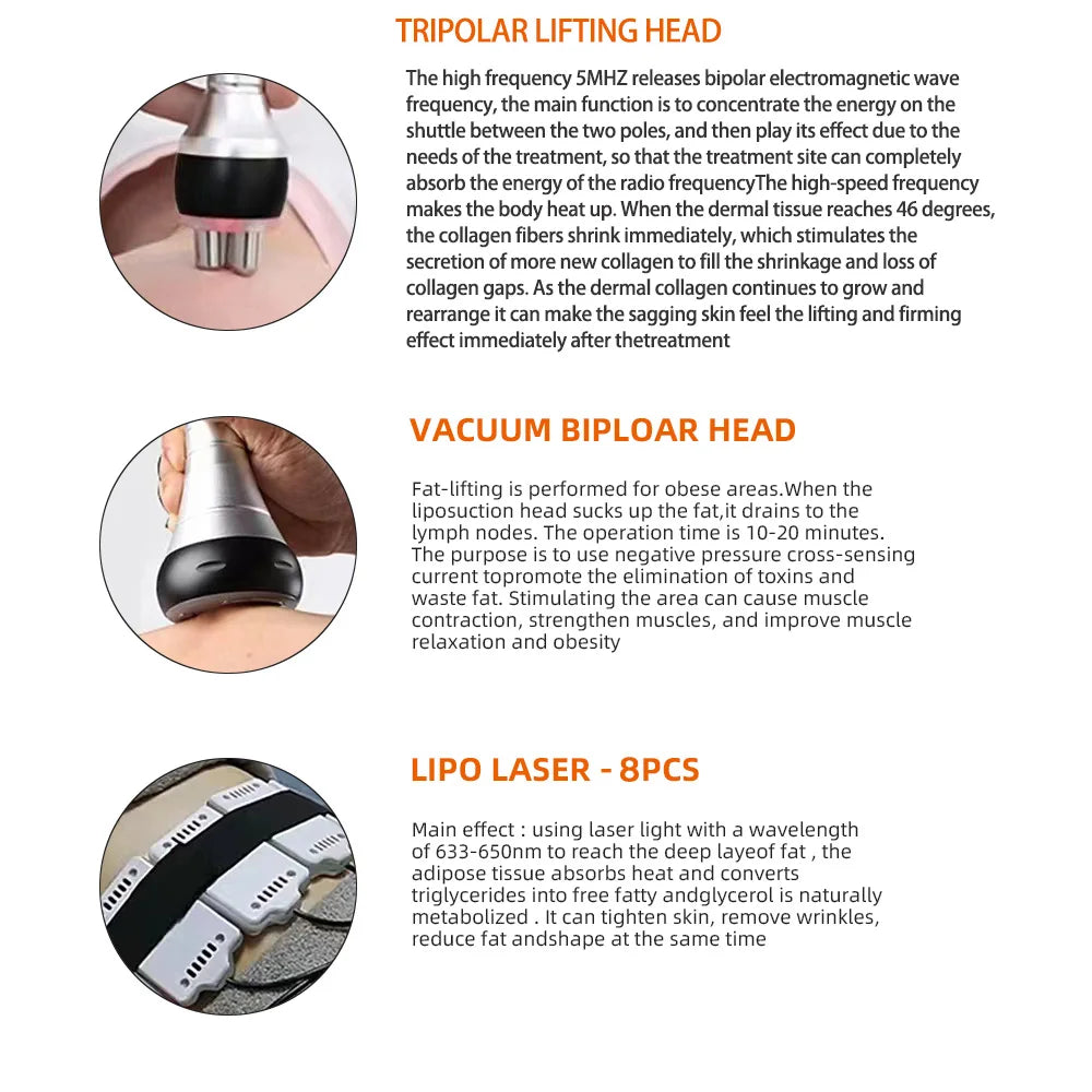 Misshearth 6 in 1 Ultrasonic Cavitation Machine for Body Slimming