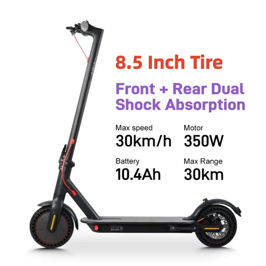 Mankeel MK085 Pro Electric Scooter 350W Dual Shock Absorption 36V 10.4Ah APP Smart Control Foldable E Scooter 25-30km Long Range