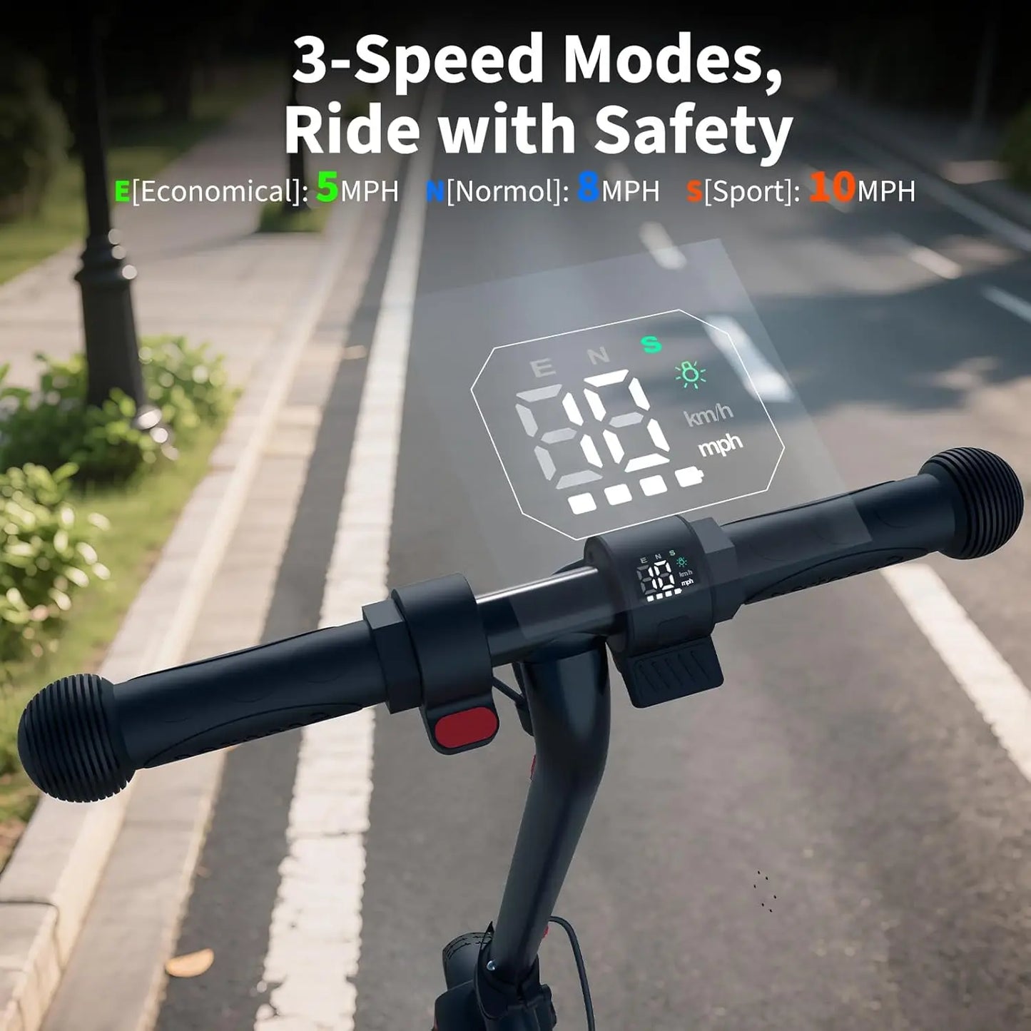 Caromac Kids Electric Scooter 150W Adjustable Height LED