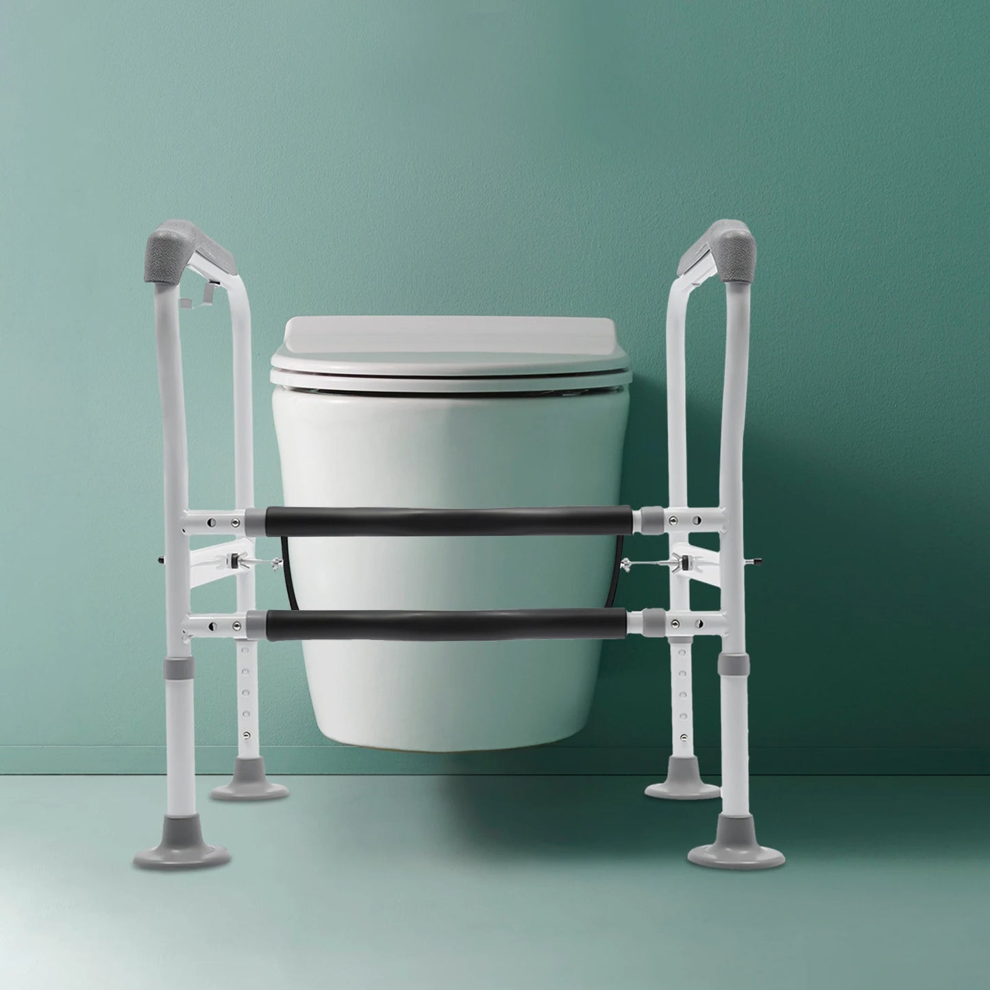 Toilet Safety Rail Frame 150kg Load Capacity for Elderly and Disabled
