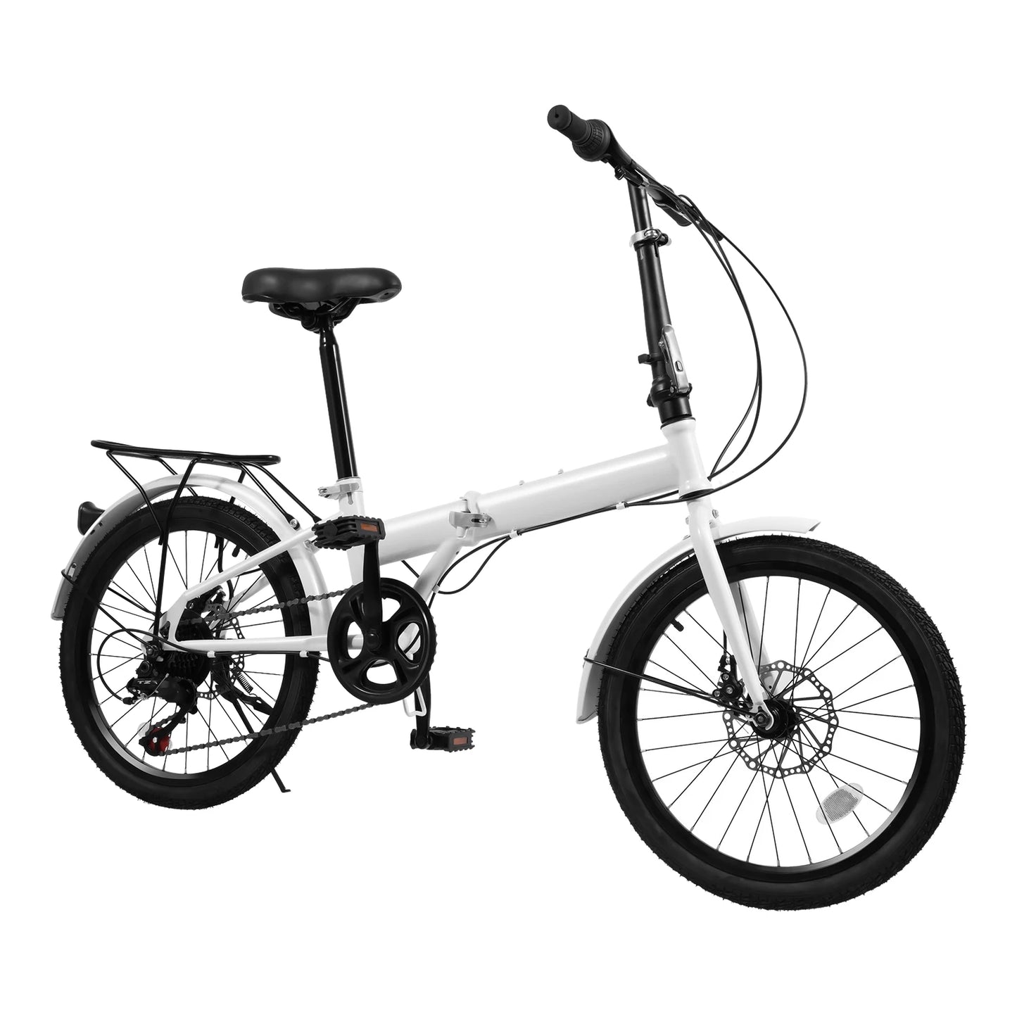 20 Inch Folding City Bike 7 Speed Lightweight for Adults