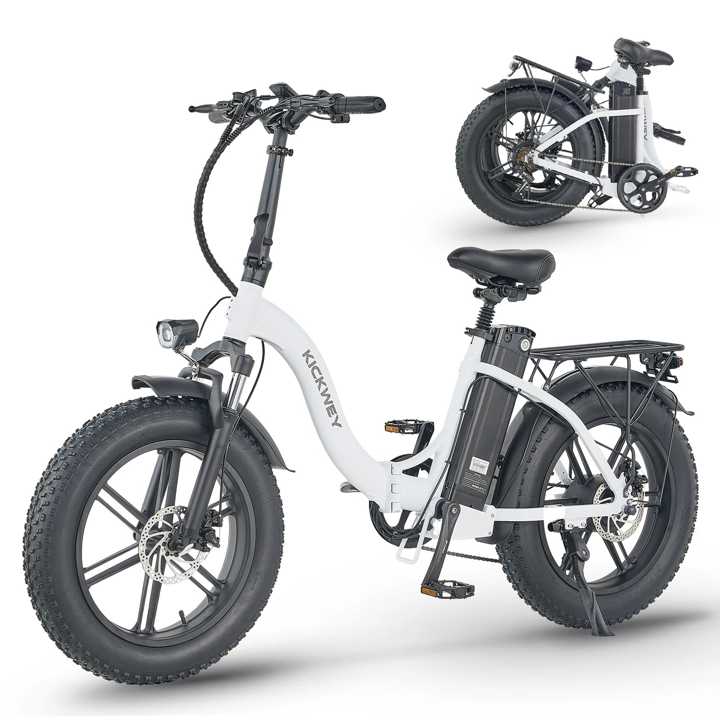 Kickwey L20 Folding Electric Bicycle 1000W Motor 48V