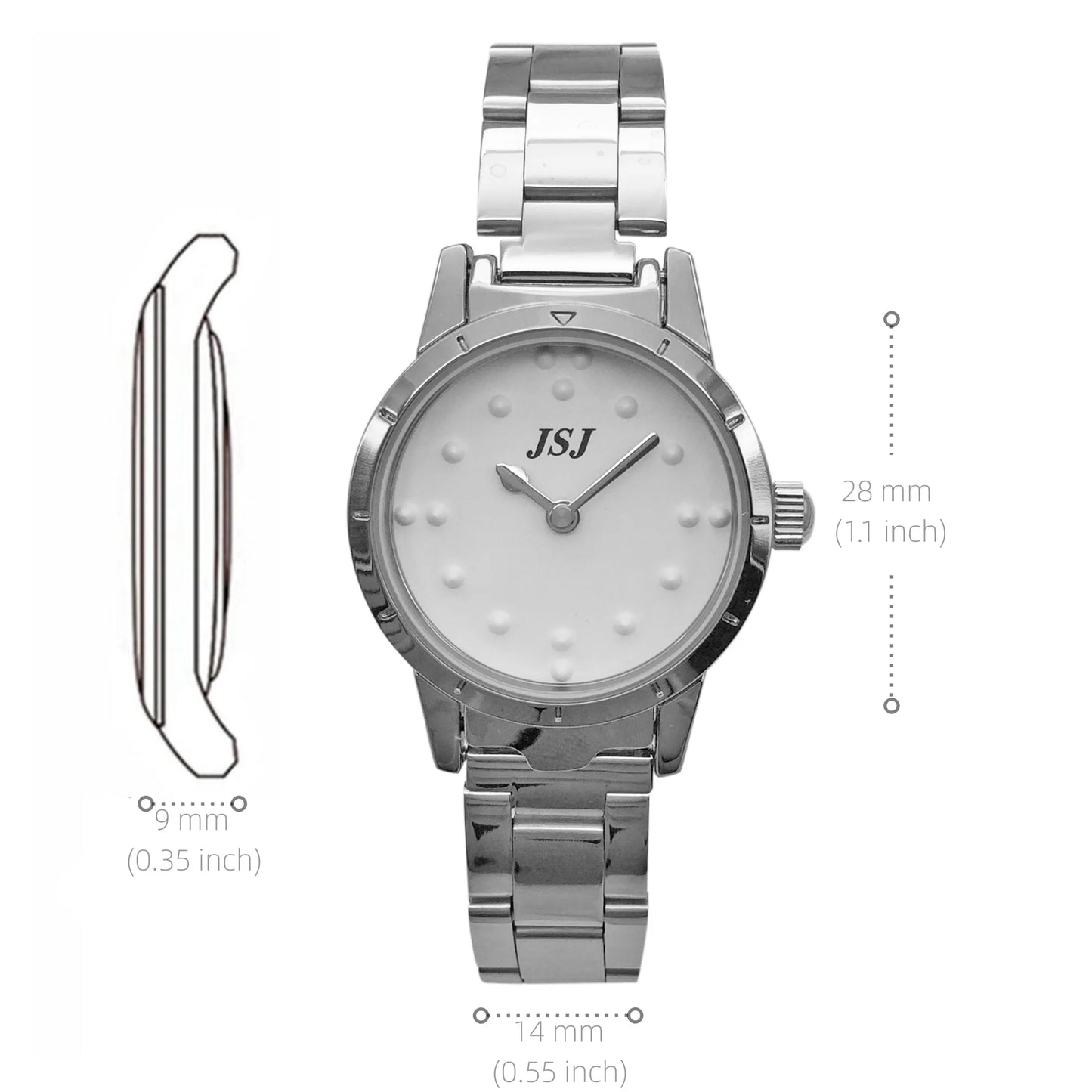 Case Tactile Watch for Blind Braille Wristwatch Visually Impaired Elderly
