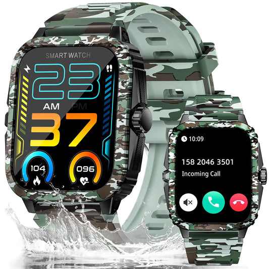 LaNikar Smart Watch 3ATM Waterproof Tracker With Heart Rate Bluetooth