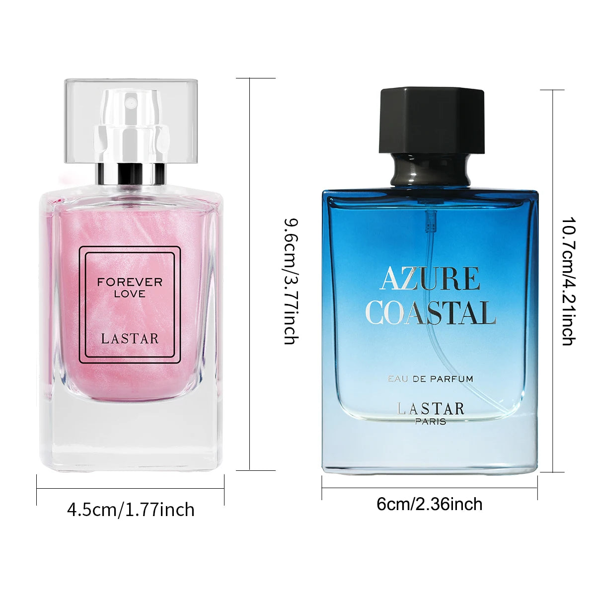 LASTAR Unisex Perfume Set Jasmine Cedar Long Lasting Fragrance