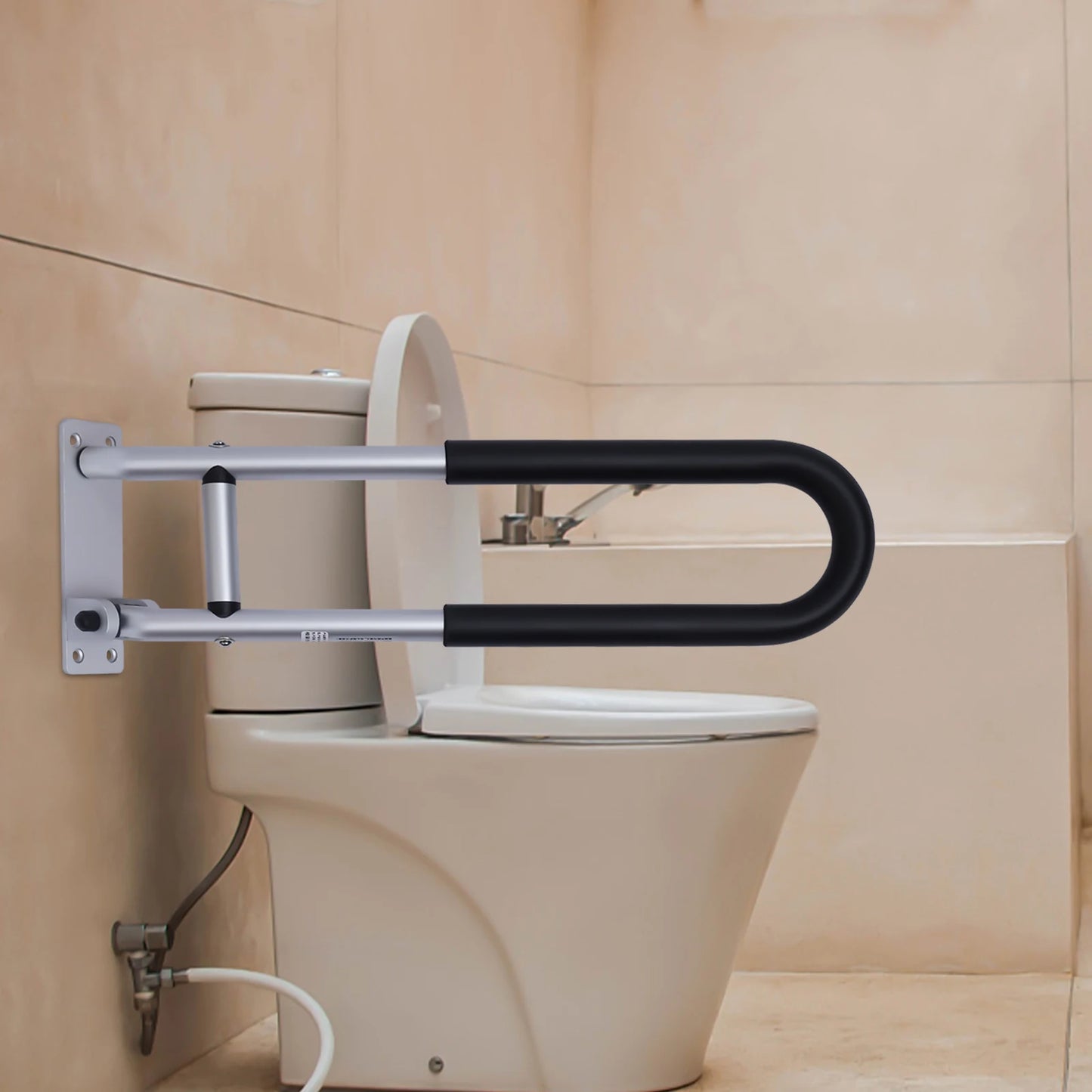 Foldable Toilet Safety Rail for Elderly and Disabled