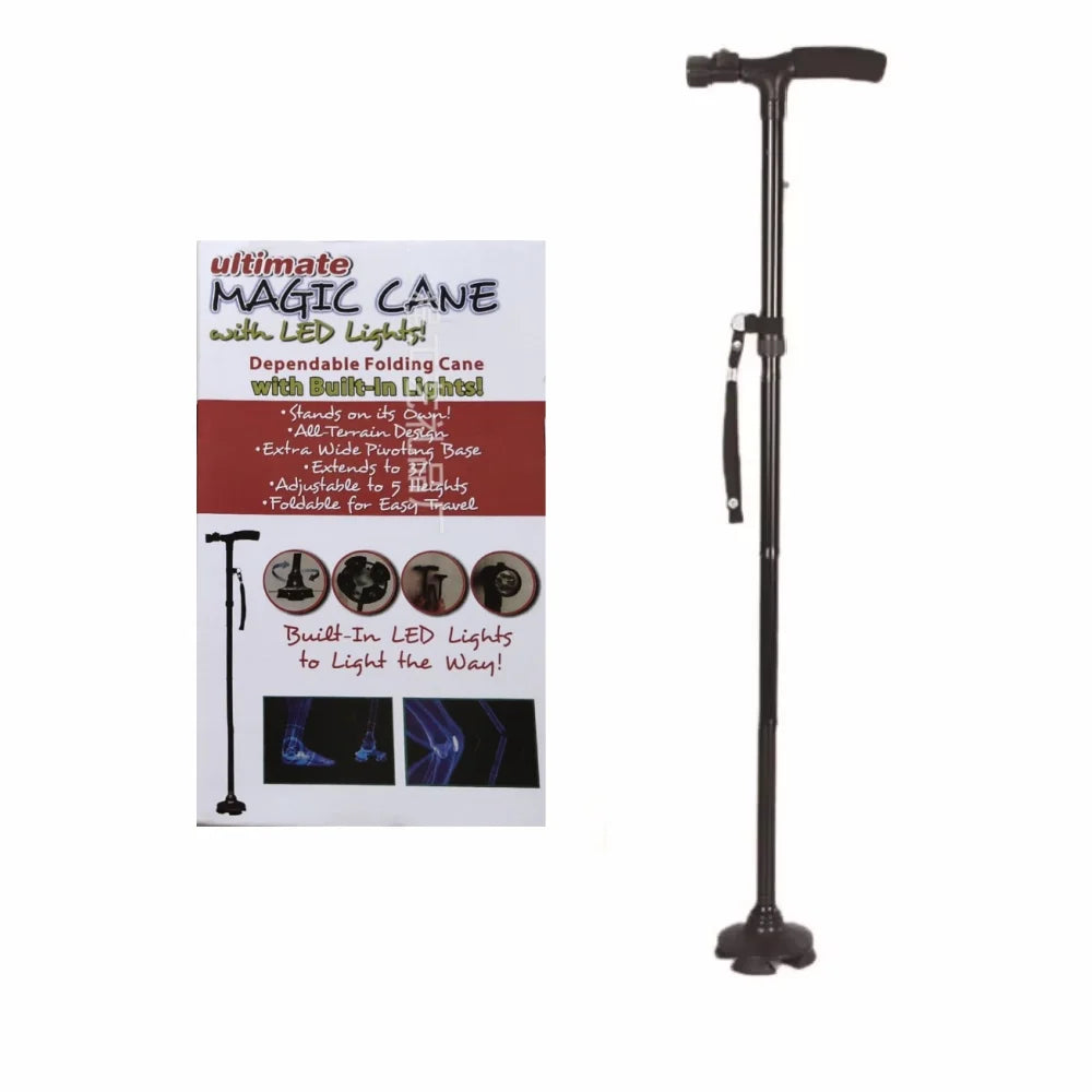 Guangdong Folding Walking Cane With LED Light Aluminum
