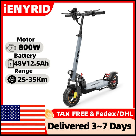 iEN Foldable Electric Scooter 800W 48V 20-30km Range