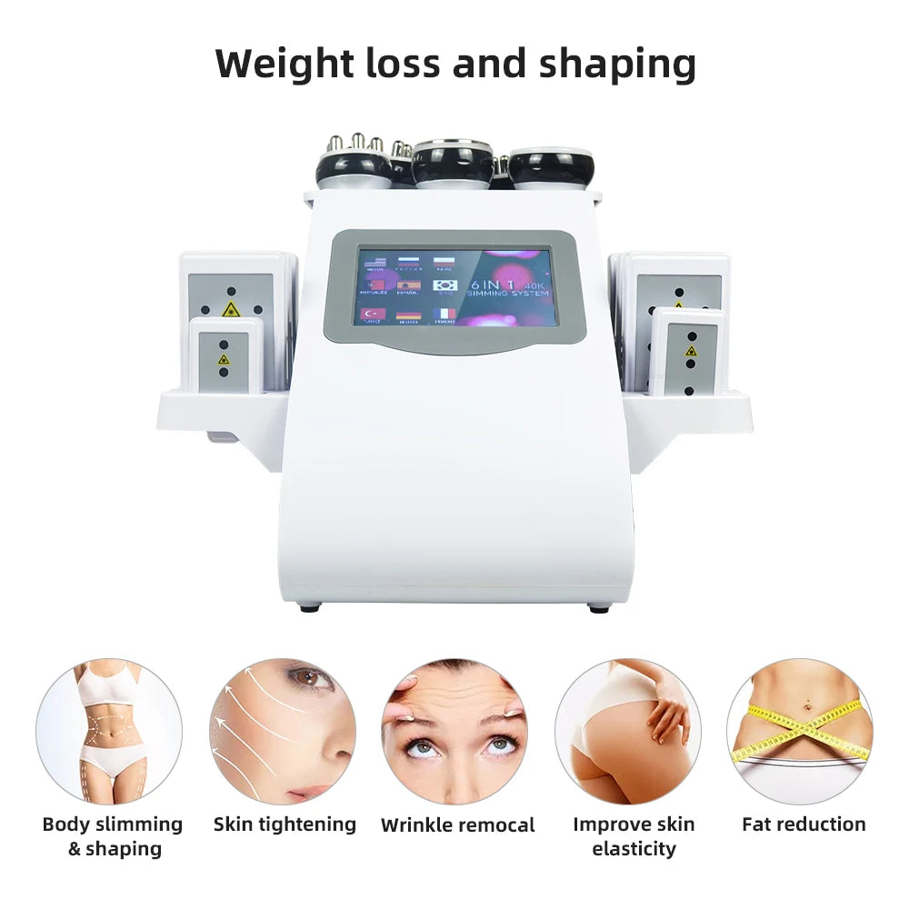 Misshearth 6 in 1 Ultrasonic Cavitation Machine for Body Slimming