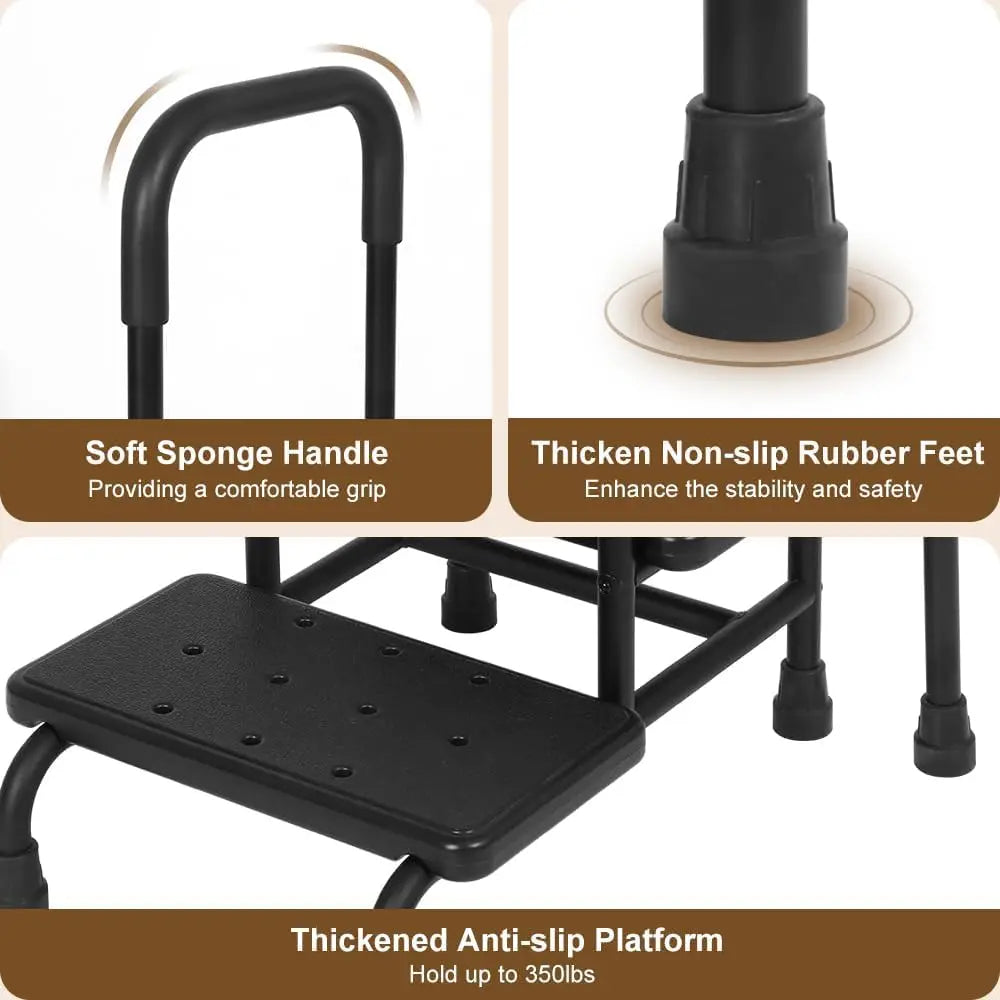 Hign Concerned Step Stool With Handle For Elderly 350 Lbs