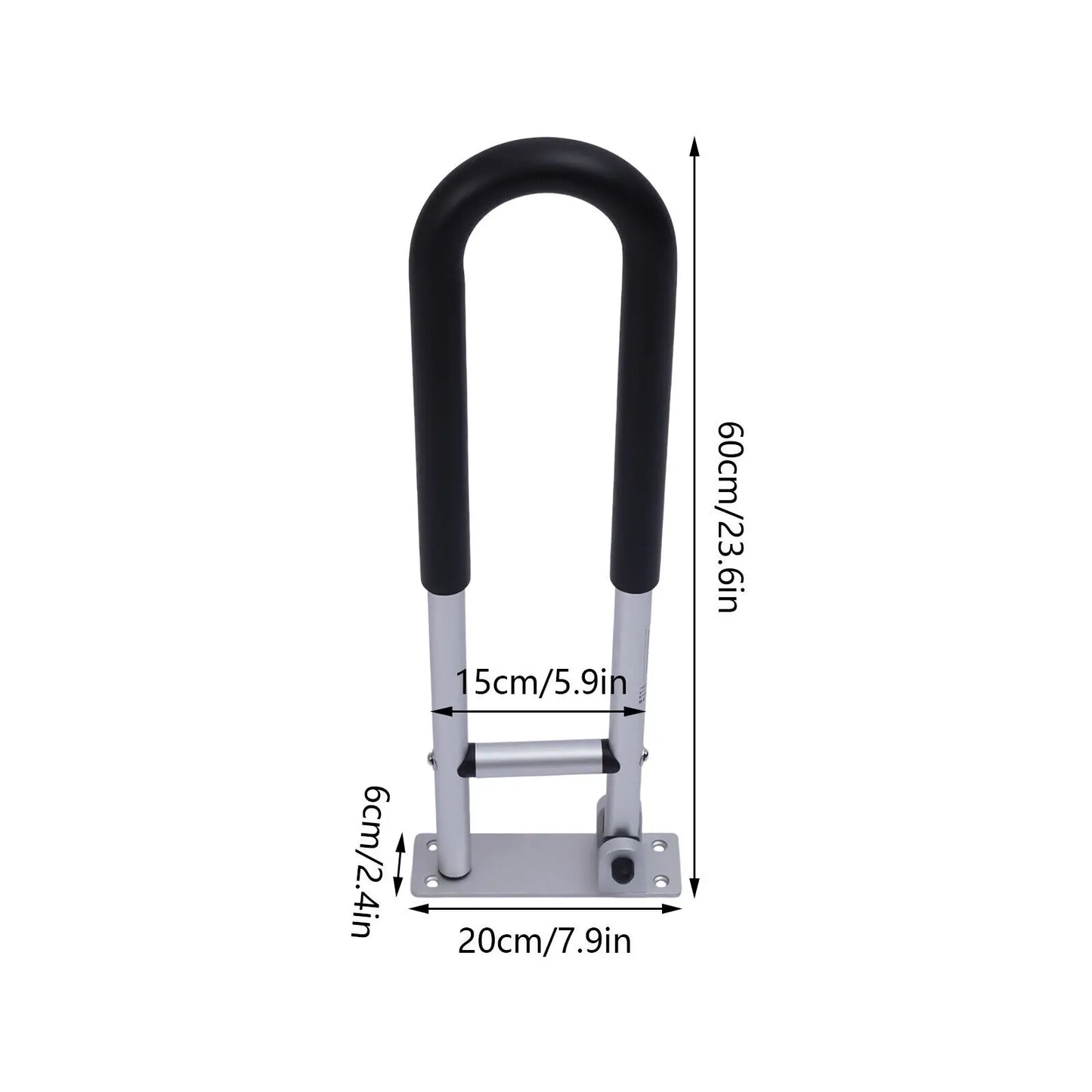 Folding Handicap Grab Bar Rails For Toilet And Bathroom Safety