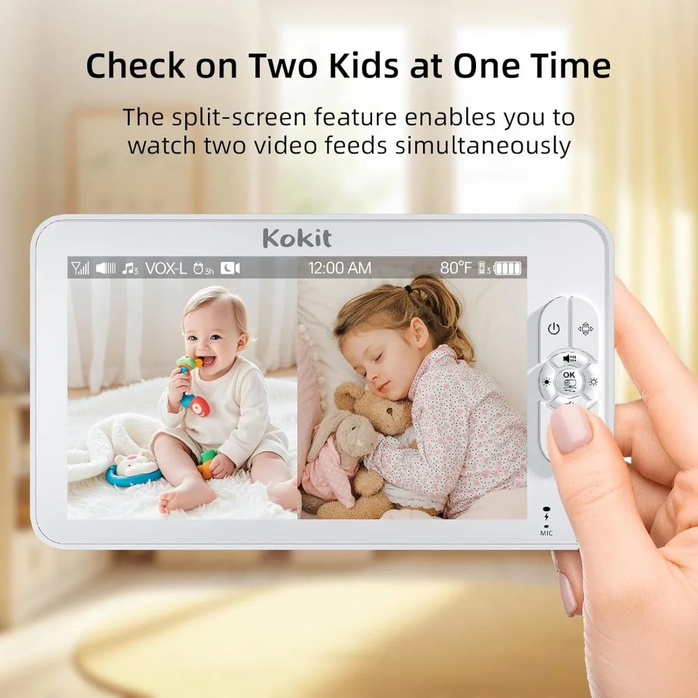 Kankeirr KK702 1080P Full HD Split-Screen Baby Monitor
