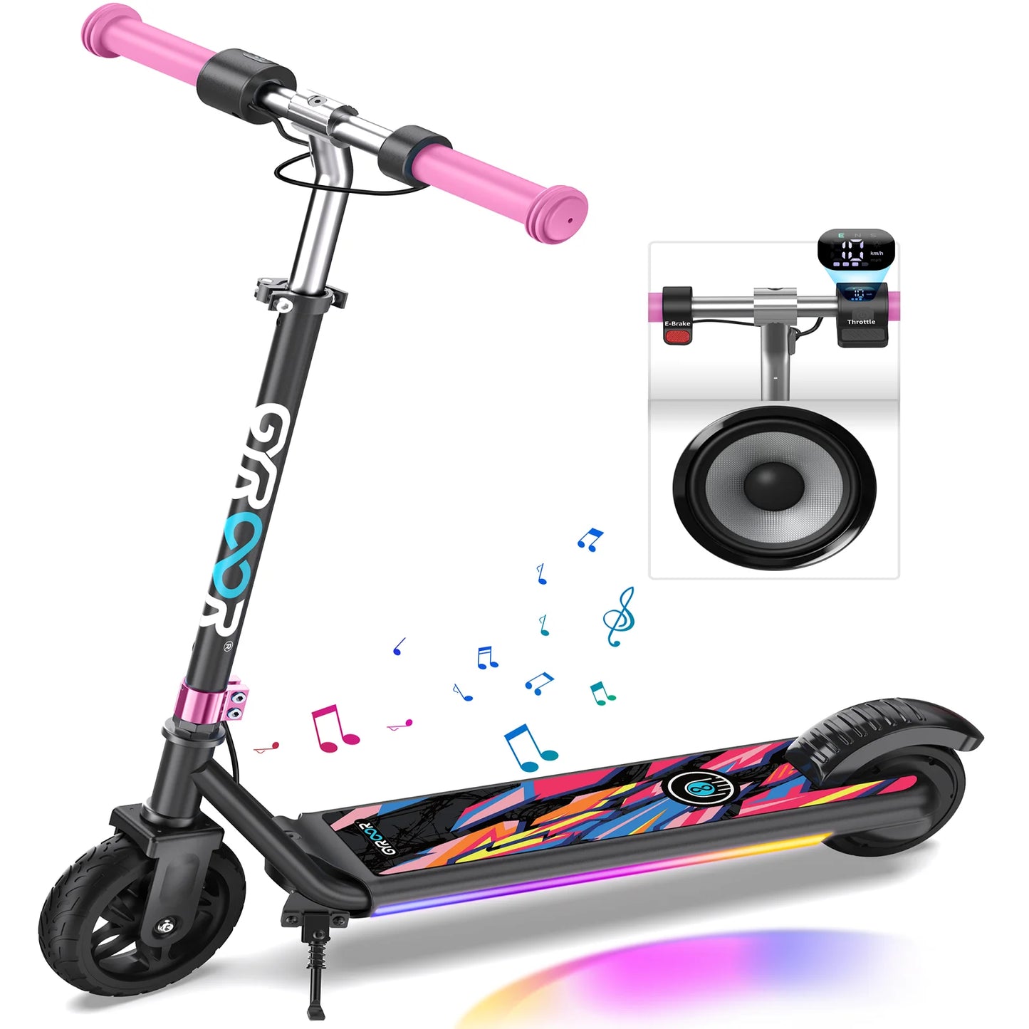 Gyroor H30 Max Kids Electric Scooter LED Display 150W