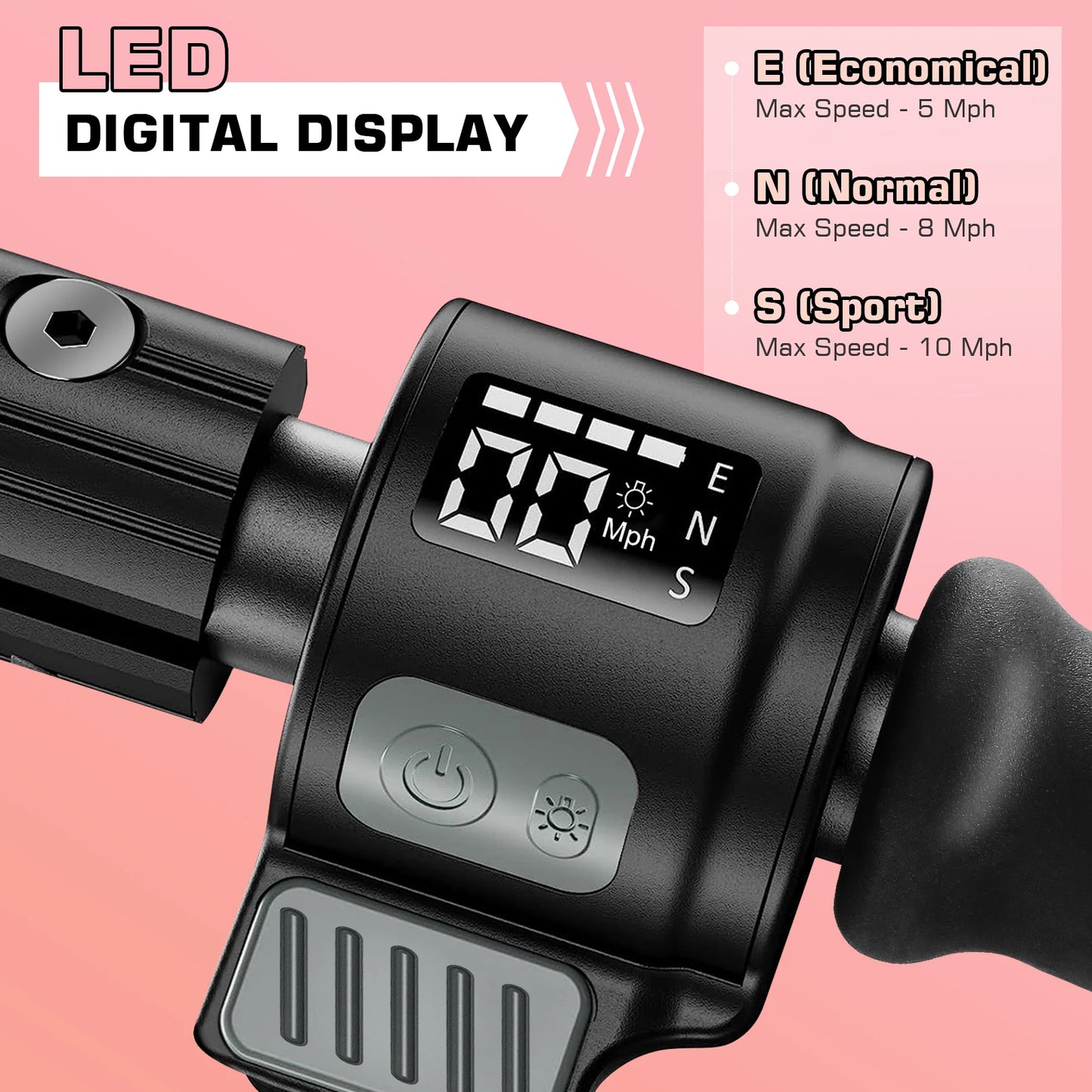 Caromac Electric Kids Scooter 150W Foldable LED Display