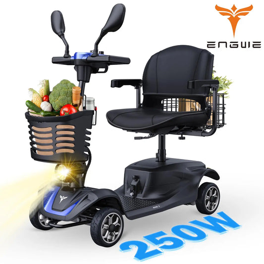 ENGWE Four Wheel Mobility Scooter 250W Motor 5.6 MPH
