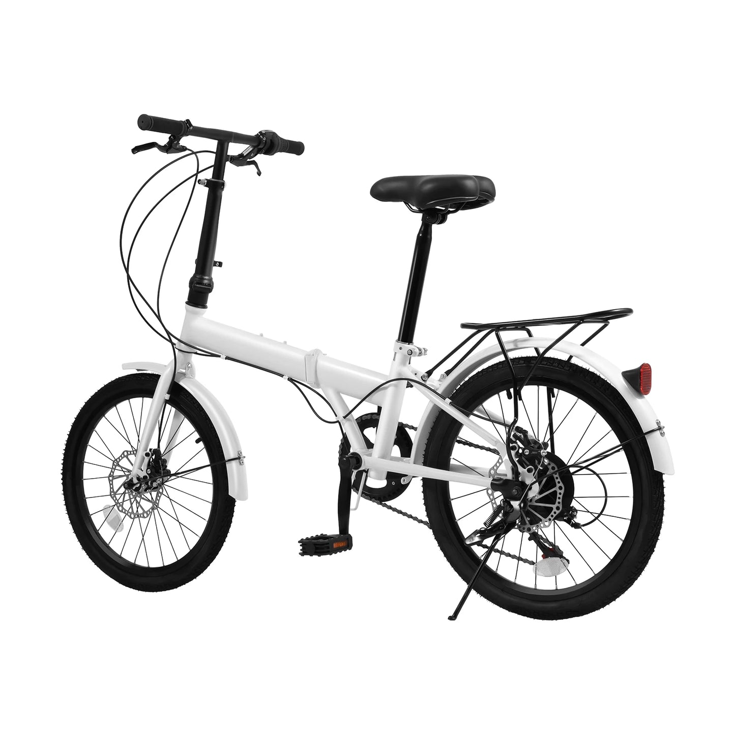 20 Inch Folding City Bike 7 Speed Lightweight for Adults