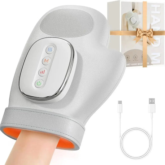 Hand Massager With Heat And Airbag Compression For Carpal Tunnel Wrist Relief