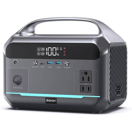 Portable Power Station 600W 288Wh LiFePO4 Solar Generator