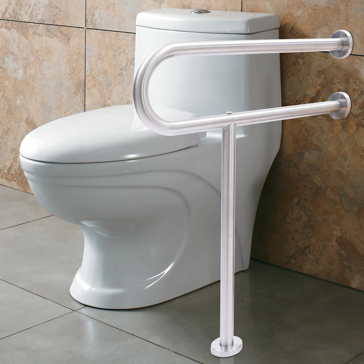 Stainless Steel Toilet Safety Rail Shower Assist Handrail For Elderly