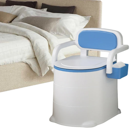 Portable Bedside Commode With Armrests Potty Chair For Elderly