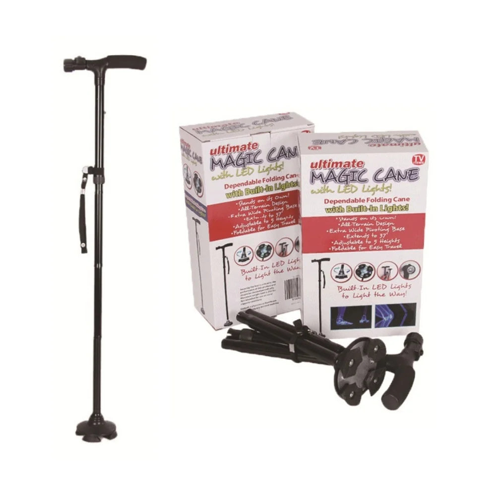 Guangdong Folding Walking Cane With LED Light Aluminum